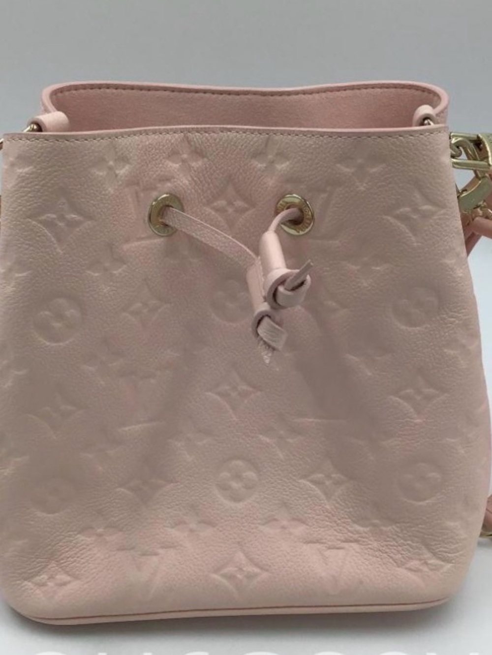 Louis Vuitton Blush Pink Monogram Drawstring Bucket Bag